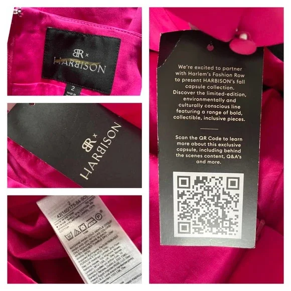 Banana Republic Mini Dress in Pink and Puffed Sleeves - Picture 5 of 8